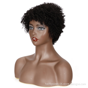 Rebecca Short Jerry Curly Wig Human hair Wigs For Black Women Peruvian Remy Bouncy Curly Bob Human Hair Full Wig Natural Hair